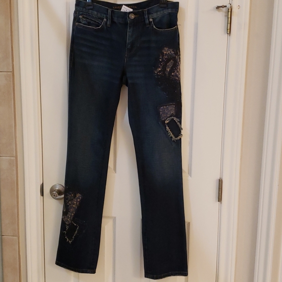 Lauren Jeans Distressed Embroiled Women's Jeans